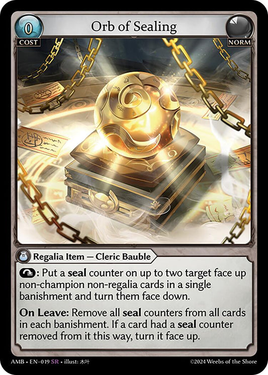 Orb of Sealing (019) [Mortal Ambition] Foil