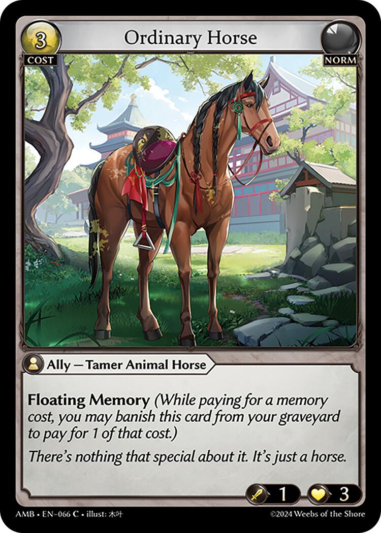 Ordinary Horse (066) [Mortal Ambition] Foil