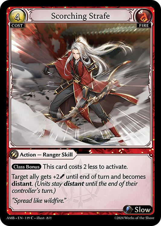 Scorching Strafe (119) [Mortal Ambition] Foil