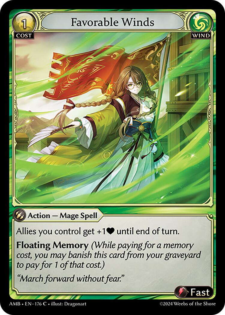Favorable Winds (176) [Mortal Ambition] Foil