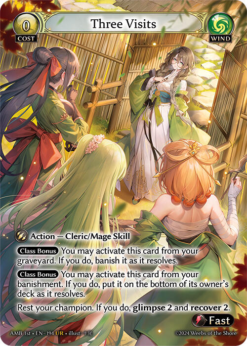 Three Visits (194) [Mortal Ambition] Foil