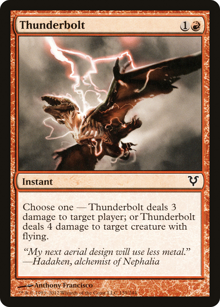 Thunderbolt (159) Foil - Avacyn Restored