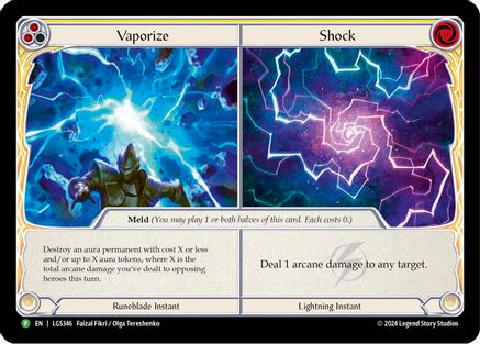 Vaporize // Shock - LGS346 Cold Foil (LGS346) - Flesh and Blood: Promo Cards | Silver Goblin