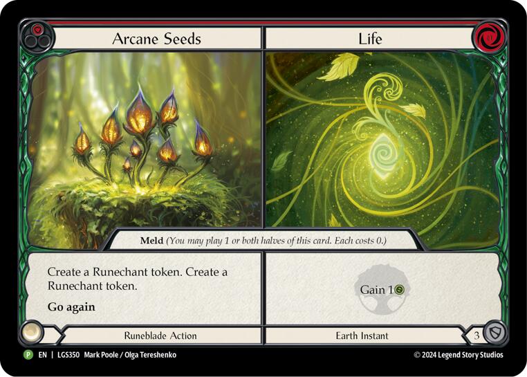 Arcane Seeds // Life - LGS350 [LGS350] (Promo)  Cold Foil | Silver Goblin