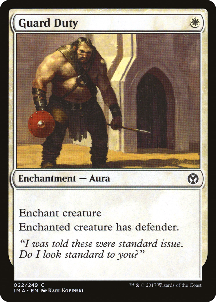 Guard Duty [Iconic Masters] Foil