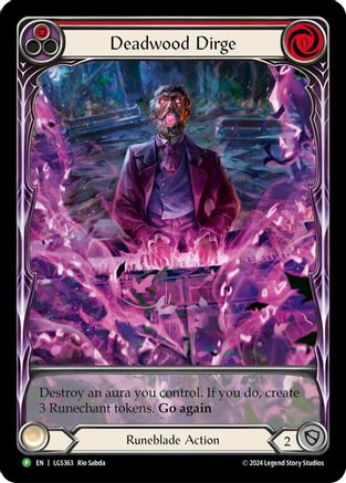 Deadwood Dirge (Red) (Extended Art) (LGS363) Rainbow Foil - Flesh and Blood: Promo Cards