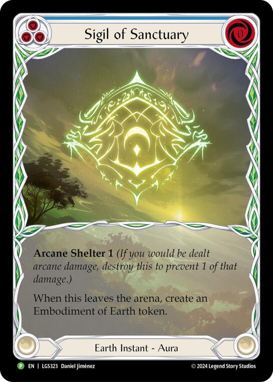 Sigil of Sanctuary (Extended Art) - LGS323 [LGS323] (Promo)  Rainbow Foil | Silver Goblin