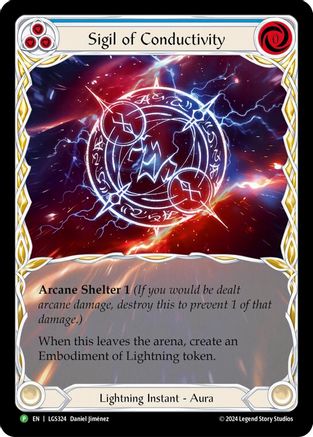 Sigil of Conductivity (Extended Art) - LGS324 (LGS324) Rainbow Foil - Flesh and Blood: Promo Cards