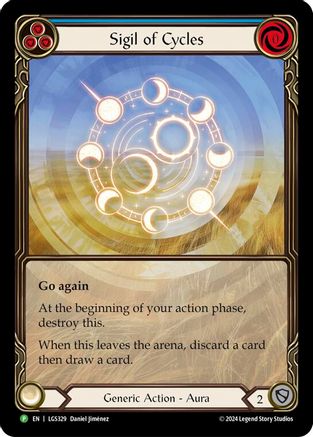 Sigil of Cycles (Extended Art) - LGS329 (LGS329) Rainbow Foil - Flesh and Blood: Promo Cards