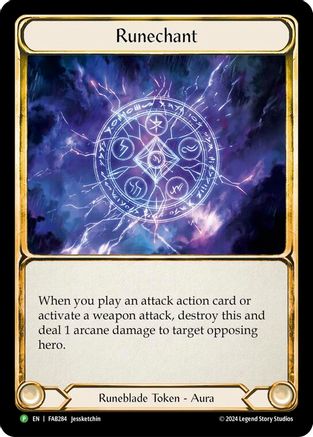 Runechant (Lightning) - FAB284 (FAB284) Cold Foil - Flesh and Blood: Promo Cards