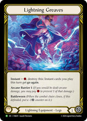 Lightning Greaves (Golden) - FAB251 [FAB251] (Promo)  Cold Foil | Silver Goblin