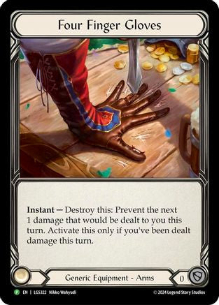 Four Finger Glove - LGS322 (LGS322) Rainbow Foil - Flesh and Blood: Promo Cards