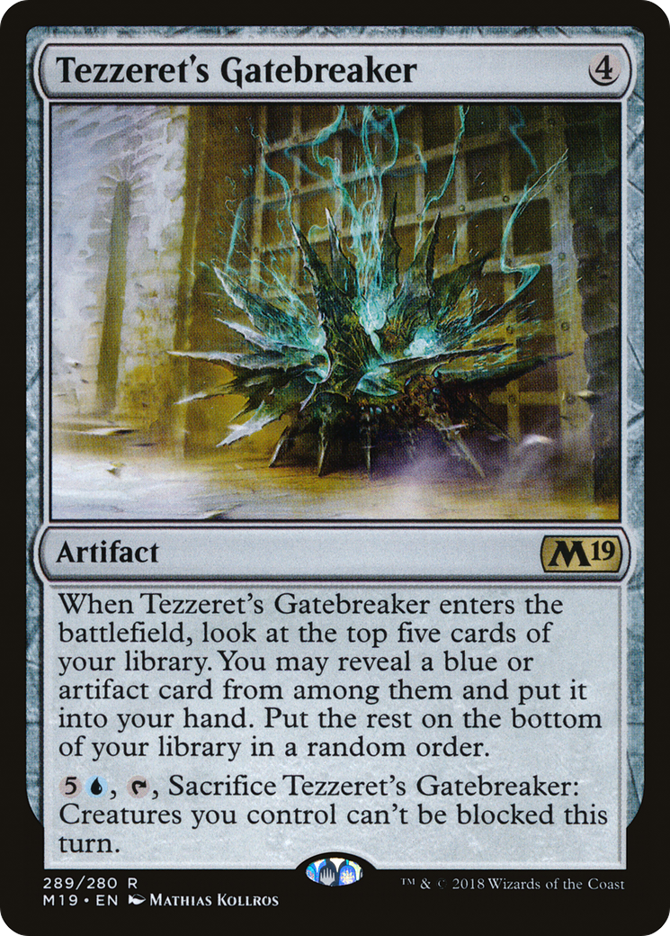 Tezzeret's Gatebreaker [Core Set 2019] | Silver Goblin