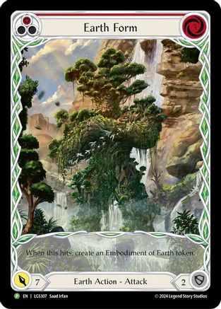 Earth Form (Red) - LGS307 (LGS307) Rainbow Foil - Flesh and Blood: Promo Cards