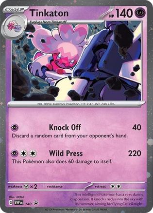 Tinkaton - 140 (Cosmo Holo) (140) Holofoil - SV Scarlet & Violet Promo Cards