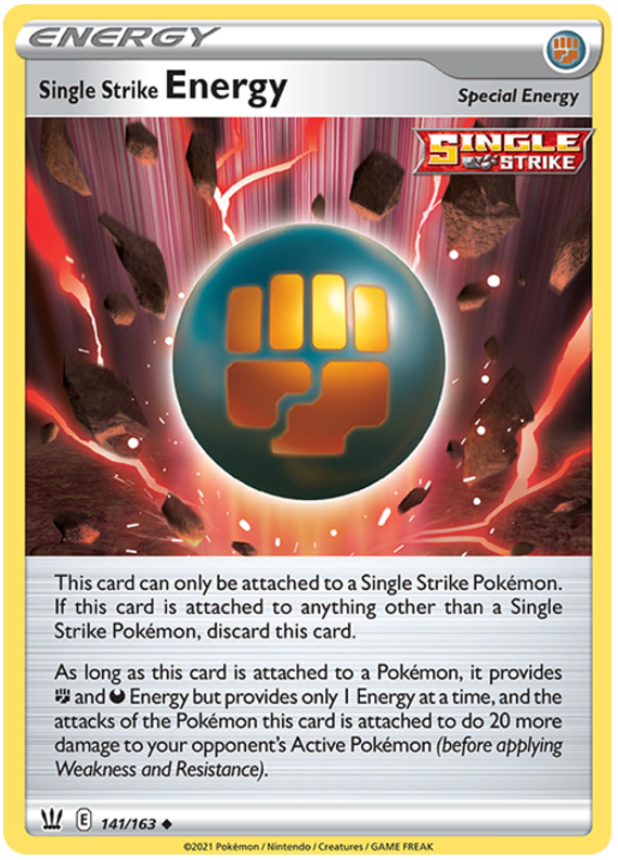 Single Strike Energy (141/163) [Sword & Shield: Battle Styles] | Silver Goblin