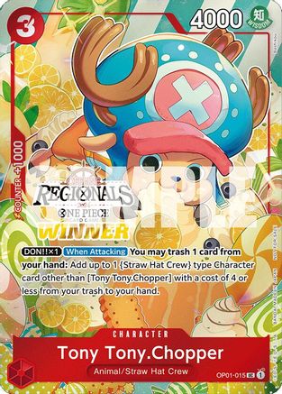 Tony Tony.Chopper (Offline Regional 2024 Vol. 3) [Winner] (OP01-015) Foil