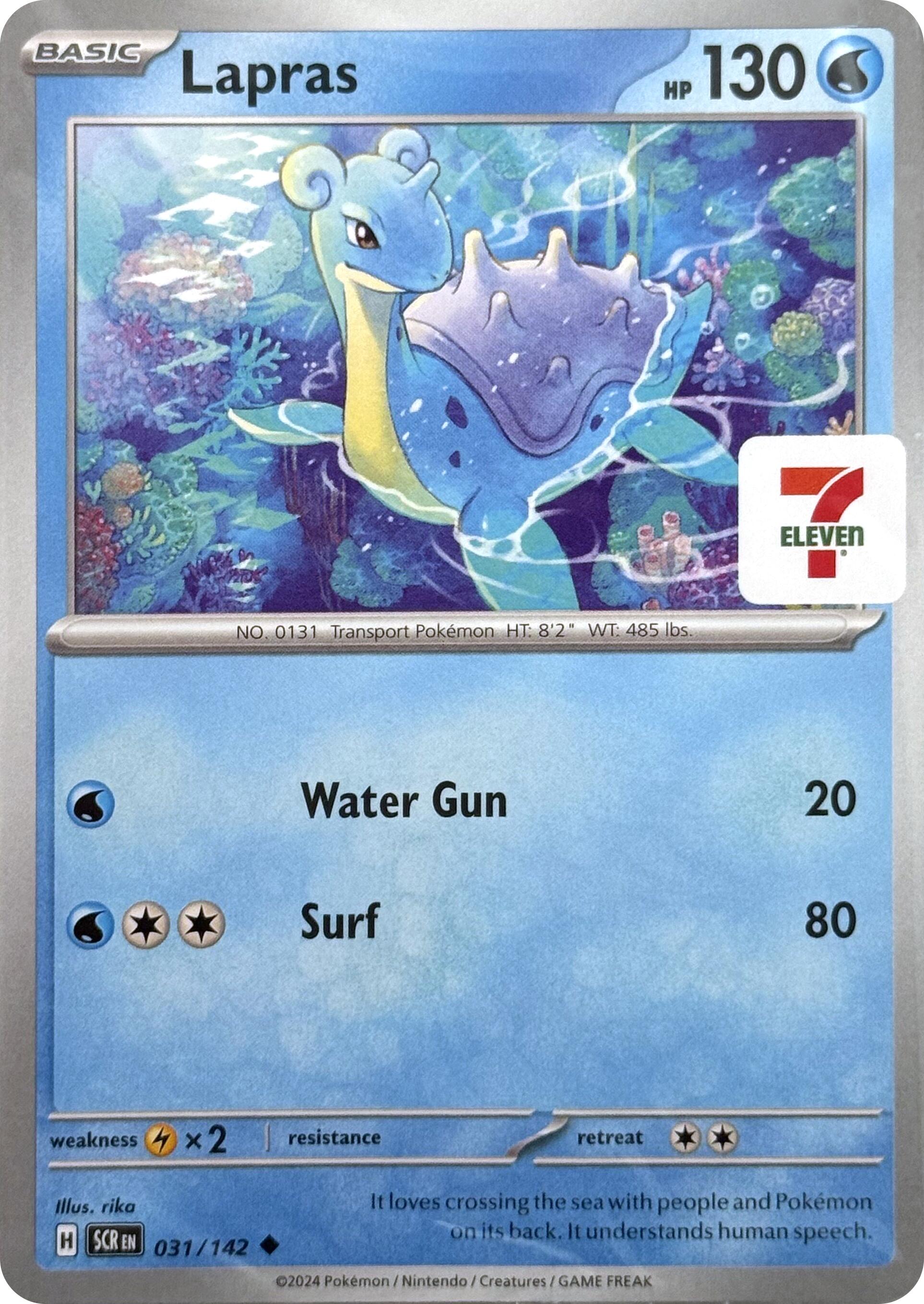 Lapras (031/142) (7-Eleven Promo) [Miscellaneous Cards] | Silver Goblin