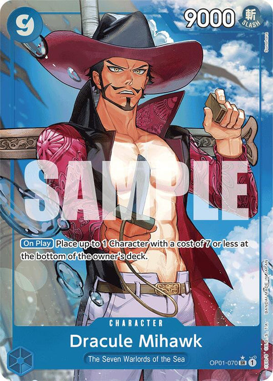 Dracule Mihawk (OP01-070) (Alternate Art) Foil (OP01-070) - Premium Booster -The Best-