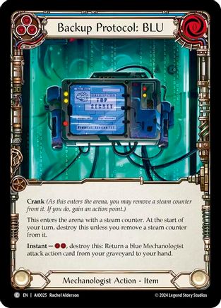 Backup Protocol: BLU (Blue) (AIO025) - Armory Deck: Dash