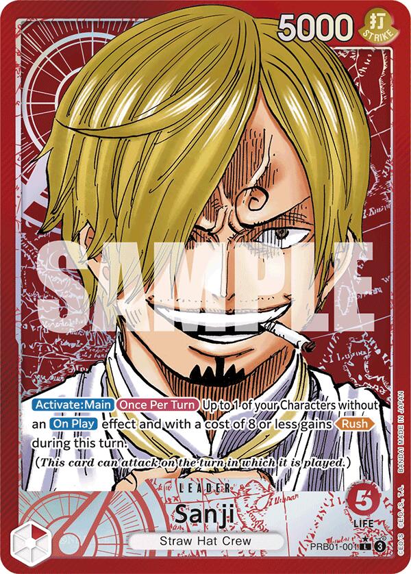 Sanji (PRB01-001) (Alternate Art) Foil (PRB01-001) - Premium Booster -The Best-