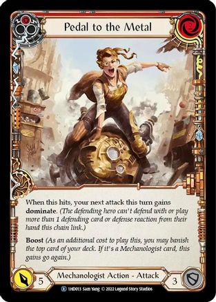 Pedal to the Metal (Red) (1HD013) - Blitz Deck: Historic Pack 1 - Dash
