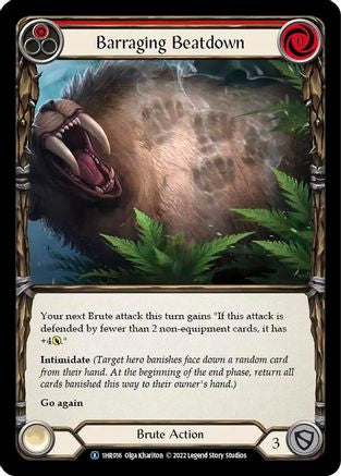 Barraging Beatdown (Red) (1HR016) - Blitz Deck: Historic Pack 1 - Rhinar