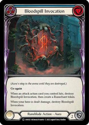 Bloodspill Invocation (Blue) (1HV023) - Blitz Deck: Historic Pack 1 - Viserai