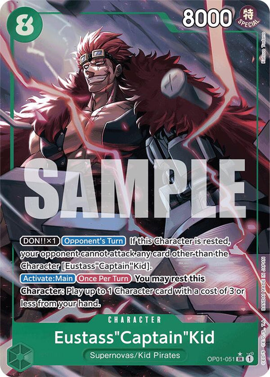 Eustass"Captain"Kid (OP01-051) (Alternate Art) Foil (OP01-051) - Premium Booster -The Best-