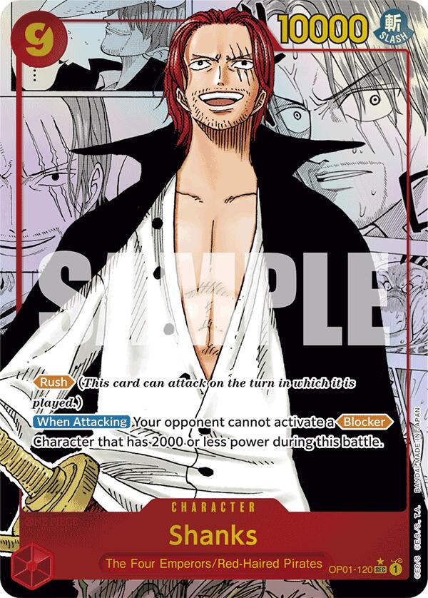 Shanks (Manga) Foil (OP01-120) - Premium Booster -The Best-