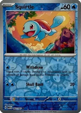 Squirtle - 007/165 (Reverse Cosmos Holo) (Costco Exclusive) (7) Holofoil - Miscellaneous Cards & Products