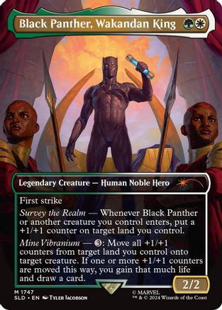 Black Panther, Wakandan King (1747) Foil - Secret Lair Drop