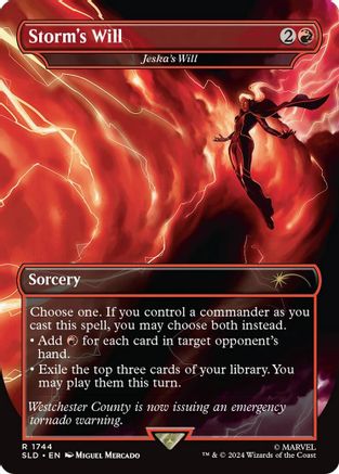 Storm's Will - Jeska's Will (Rainbow Foil) (1744) Foil - Secret Lair Drop Series