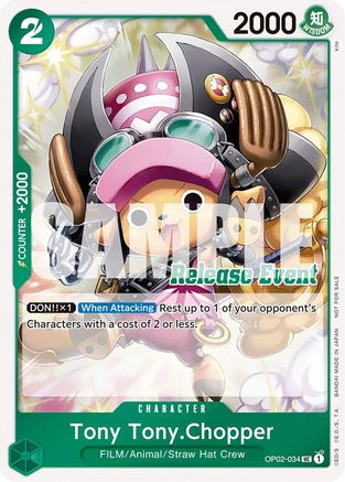 Tony Tony.Chopper (ST15 - ST20 Release Event Winner Pack) (OP02-034) Foil