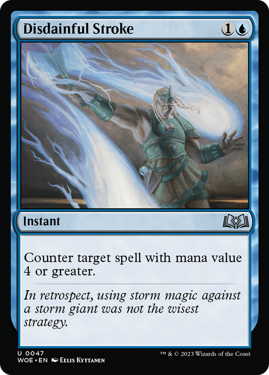 Disdainful Stroke [Wilds of Eldraine] Foil