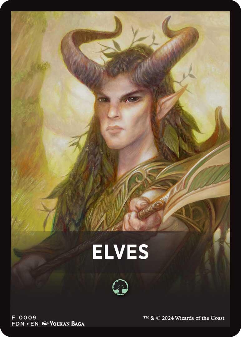 Elves Theme Card [Foundations] | Silver Goblin