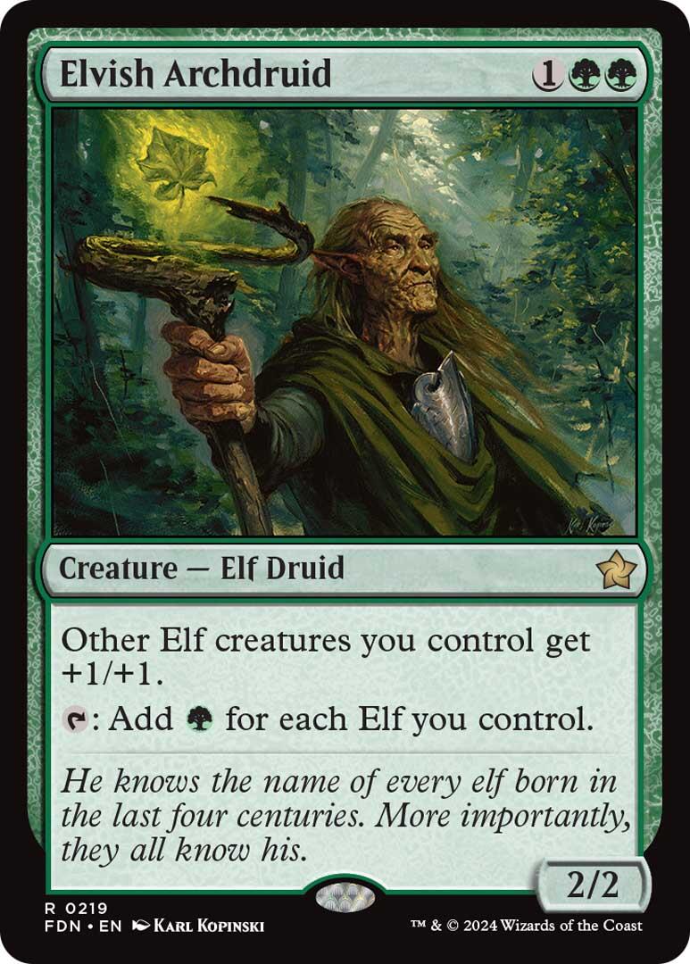 Elvish Archdruif [Foundations] | Silver Goblin