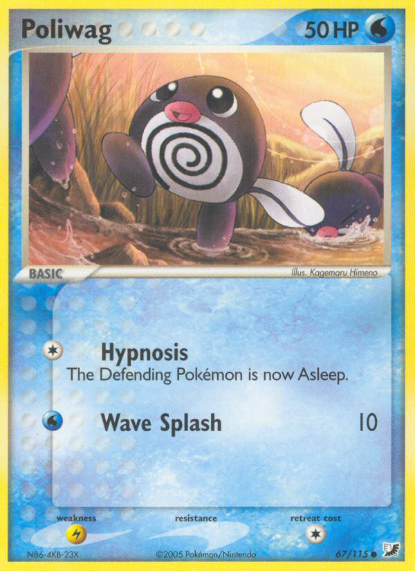 Poliwag (67/115) [EX: Unseen Forces] | Silver Goblin