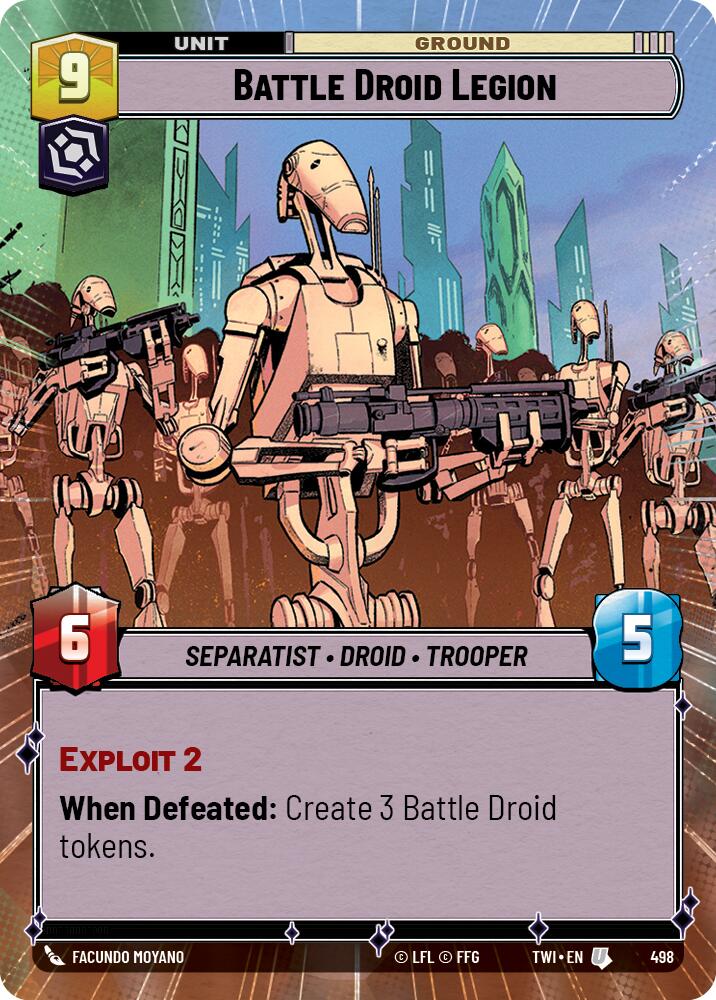 Battle Droid Escort (Hyperspace) (5) [Twilight of the Republic] | Silver Goblin