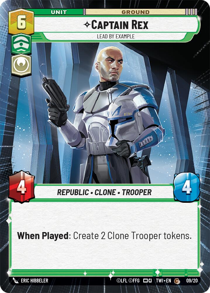 Captain Rex - Lead by Example (Hyperspace) (9) [Twilight of the Republic] | Silver Goblin