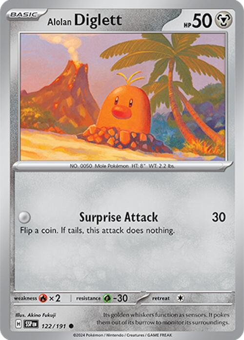 Alolan Diglett (122/191) [Scarlet & Violet: Surging Sparks] | Silver Goblin