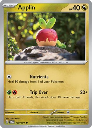 Applin (138/191) [Scarlet & Violet: Surging Sparks] Reverse Holofoil