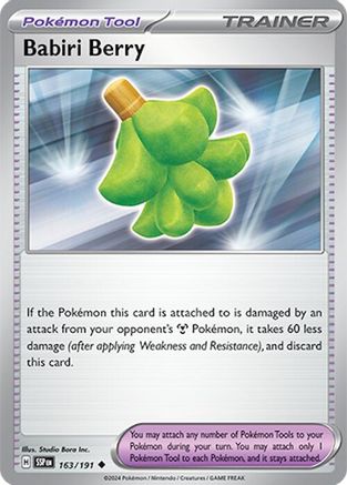 Babiri Berry (163/191) [Scarlet & Violet: Surging Sparks] Reverse Holofoil