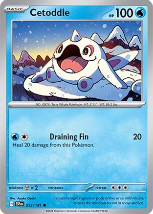 Cetoddle (053/191) [Scarlet & Violet: Surging Sparks] Reverse Holofoil
