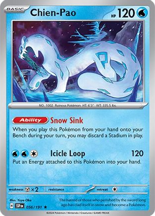 Chien-Pao (056/191) [Scarlet & Violet: Surging Sparks] Reverse Holofoil