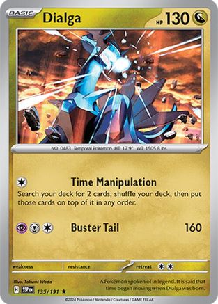 Dialga (135/191) [Scarlet & Violet: Surging Sparks] Reverse Holofoil