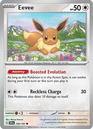Eevee (143/191) [Scarlet & Violet: Surging Sparks] Reverse Holofoil