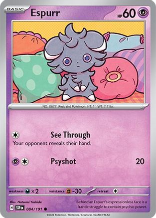 Espurr (084/191) [Scarlet & Violet: Surging Sparks] Reverse Holofoil