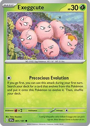 Exeggcute (001/191) [Scarlet & Violet: Surging Sparks] Reverse Holofoil
