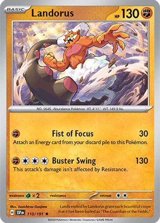 Landorus (110/191) [Scarlet & Violet: Surging Sparks] | Silver Goblin